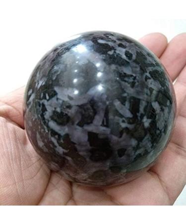SDWGLD Healing Aura Crystal Gabbro Polished Sphere - 55-60mm Natural Stone from Madagascar | Calcium Plagioclase - Buy Online on GoSupps.com