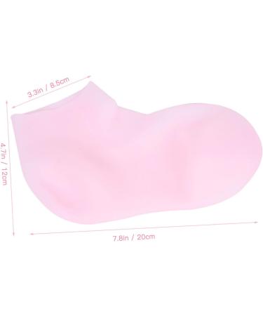 2 Pairs Protective Socks Foot Softening Socks Feet Moisturising Stocking Women's Socks with Lotion Enriched Socks Silicone Miss High Heels Sebs Skin Pink - Buy Online on GoSupps.com