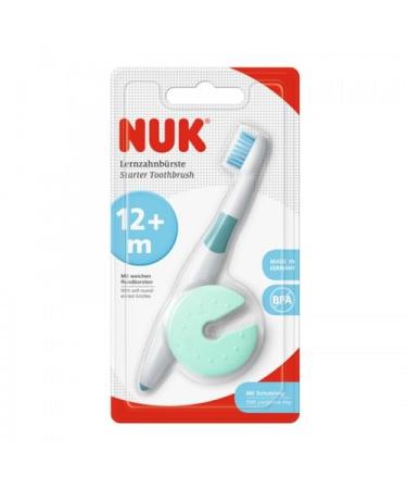 Buy NUK Learning Toothbrush with Protective Ring - Safe Care for First Teeth 1 Piece - International Shipping Available - Buy Online on GoSupps.com