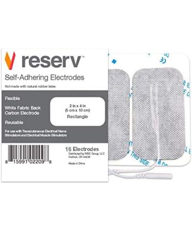 Premium Re-Usable Self Adhesive Electrode Pads for TENS/EMS Unit - Fabric Backed with Premium Gel - Latex Free - 16 Count - Buy Online on GoSupps.com