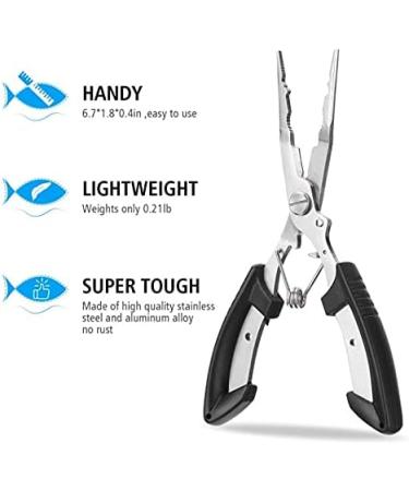 SLTG2020 Fishing Gear - Aluminum Fishing Pliers, Fish Lip Gripper & More for Men - Saltwater Resistant Tools with Sheath & Lanyard - Buy Online on GoSupps.com