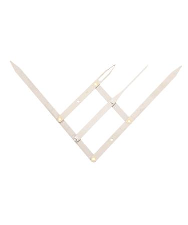 IWOWHERO Eyebrow Tools 1pc Second Generation Scale Tool Molds Eyebrow Tattooing Ruler Do It Yourself Shaping Golden Ratio Stencil 25x5x0.6cm Silver