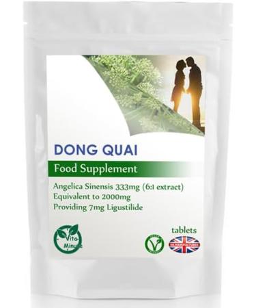 Dong Quai (Angelica Sinensis) 2000mg Extract Tablets Female Ginseng (V) Menopause Support (Pack of 90) - Buy Online on GoSupps.com