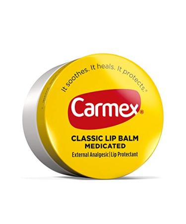 Carmex Classic Lip Balm Medicated Jar 0.25 Ounce (Pack of 1)