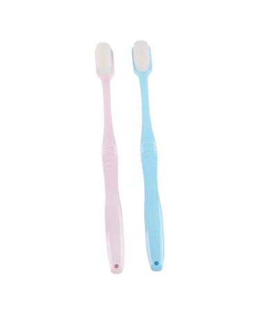 FRCOLOR 2 Pack Fur Toothbrushes Cleaning Toothbrushes Design Toothbrushes