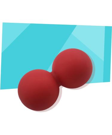 Anneomas Peanut Massage Ball - Silicone Roller for Muscle Relief Mobility & Relaxation | Foot Sole & Whole Body Massage - Fitness Red - Buy Online on GoSupps.com
