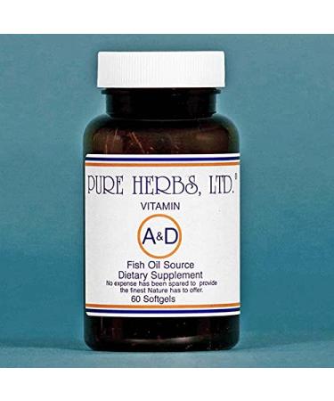 Pure Herbs Ltd. Vitamin A & D Capsules (60 caps)