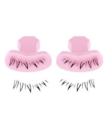 2/1pcs Eyelash Seal Lower Lash Extension Stamps Silicone Makeup Tool for Beginner Mascara I7P4 Natural Convenient Simulation Pink 1 pair