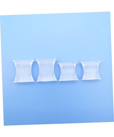 Lurrose Silicone Toe Valgus Separators - 2 Pair H-Shaped Splitter Bunion Corrector | Foot Adjuster & Protector - White 3x2.8cm - Buy Online on GoSupps.com