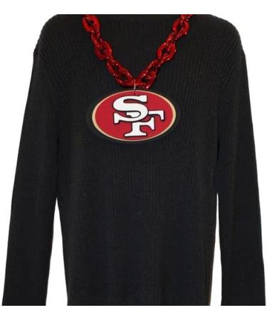 Aminco NFL San Francisco 49ers Team Fan Necklace - Red | International Shipping Available - Buy Online on GoSupps.com