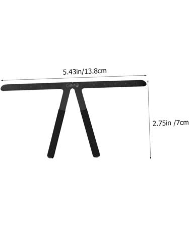 Ipetboom Embroidery Eyebrow Ruler Brow Mapping Ruler Make up Kit Makeup Accessories Suite Stainless Steel - Buy Online on GoSupps.com