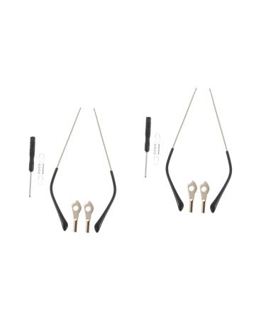 Healeeved 2 pair of glasses accessories glasses substitute bar made of metal tool for glasses repair glasses.