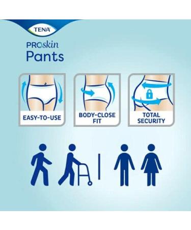 TENA Pants Super Medium - 48 Adult Diaper Pants for Incontinence & Bladder Weakness - International Shipping Available - Buy Online on GoSupps.com