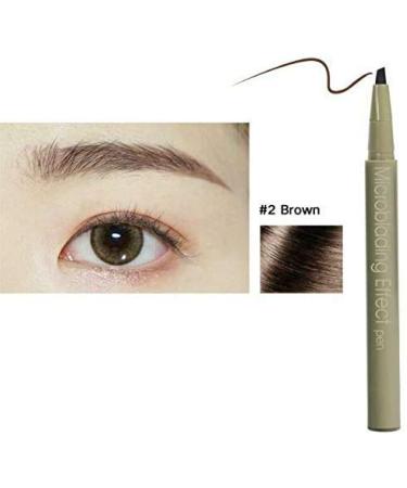 Long-Lasting Microblading Effect Eyebrow Pen - Waterproof & Smudgeproof in Gray Brown | Shop Internationally - Buy Online on GoSupps.com