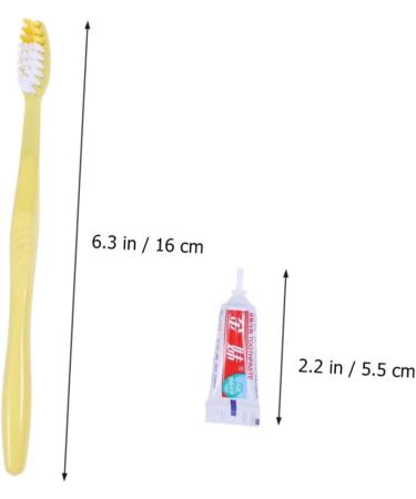 Buy Homsfou 30 pcs Travel Toothbrush & Toothpaste Set - Disposable Hotel Supplies for VIP Travel - Compact Travel Size - Buy Online on GoSupps.com