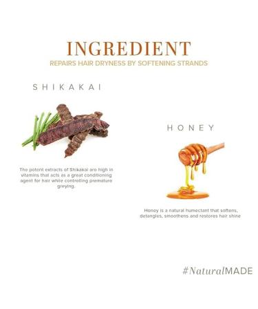Shikakai & Honey Herbal Hair Conditioner - Nourish & Repair Dry Hair | Paraben & Sulphate-Free | For All Hair Types | 210ml - Buy Online on GoSupps.com