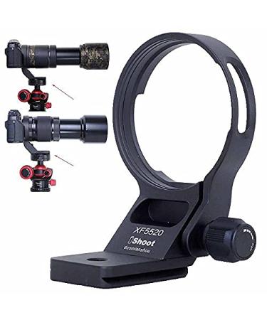 iShoot Lens Collar Tripod Mount Ring Compatible with Fujifilm XF 55-200mm f/3.5-4.8 R LM OIS & Fuji XF 70-300 f/4-5.6 R LM OIS WR, Lens Support with Arca-Swiss Fit Quick Release Plate Dovetail Groove