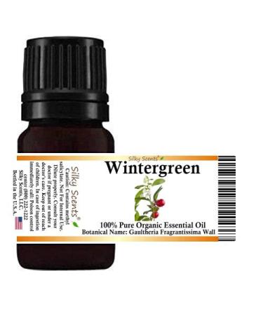 Wintergreen Organic Essential Oil (Gaultheria Fragrantissima Wall) 100% Pure and Natural with Certified Child Resistant Cap 1OZ30ML Wintergreen 1 Ounce (30ML)