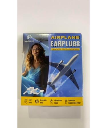 Naiicute Aircraft Earplugs - Pain-Free Travel Earplugs for Adults & Kids 12+ Reusable Hearing Protection with Pressure Compensation - White (Blue & Violet) - International Shipping Available - Buy Online on GoSupps.com
