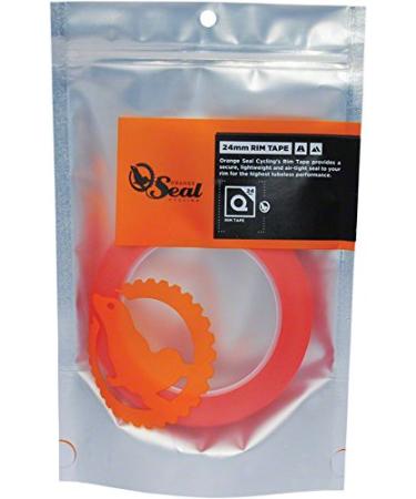 Orange Seal - Tubeless Bicycle Rim Tape | for MTB, Road, Gravel, Fat, and E-Bikes | Multiple Lengths and Widths 24 mm width x 12 yards long