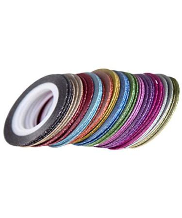 Beaupretty Striping Tape for Nail Art - 52 Rolls of Mix Color DIY Glitter Nail Decorations - Buy Online on GoSupps.com