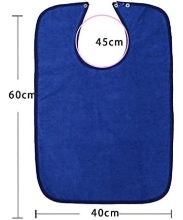 Adult Terry Cloth Bibs for Eating Washable ReusableWaterproof Clothing Protector for Elderly Patient - Buy Online on GoSupps.com