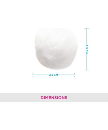 Spancare Cotton Balls - Eye Face Makeup & Nail Paint Remover (50 Pack) | Soft & Absorbent | International Shipping - Buy Online on GoSupps.com