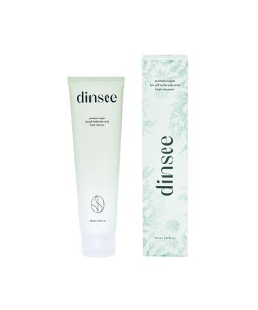 DINSEE Premium Vegan Low pH Hyaluronic Acid Foam Cleanser- Non-Stripping Daily Face Wash For All Skin Types Gentle Korean Face Cleansing Foam Low pH 50ml/ 5.07 fl oz