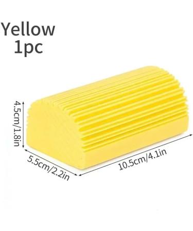 Durable Scrub Brushes Non-Scratch Sponge Sponges & Duty Steel Wool Balls for Tough Stains in Kitchen(Yellow 1PC) 1PC Yellow - Buy Online on GoSupps.com