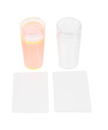 Nail stamp nail art pre Matrize Clear silicone geleuhr with stripper silicone stamper nails installation set stamps jelly stamper franz
