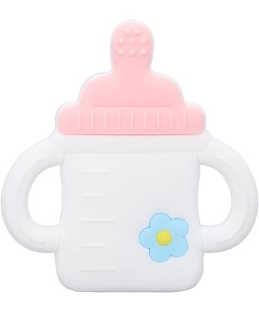 LBEC Cartoon Bottle Shaped Silicone Teether | Easy Grip Baby Bath Gift | International Shipping - Buy Online on GoSupps.com
