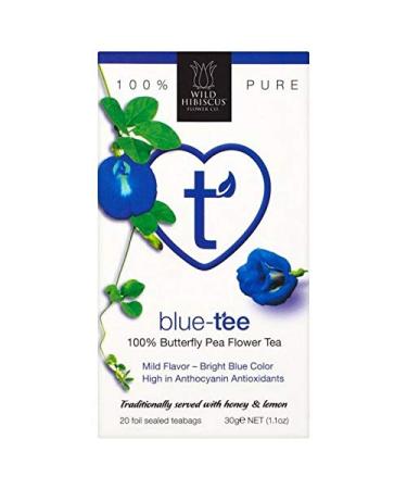 4X Wild Blue Pea Hibiscus Tea Bags 20 per Pack