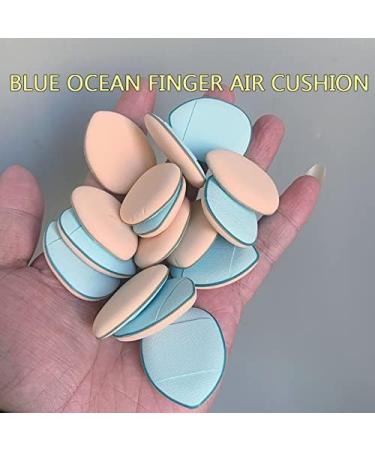 Makeup Sponge Mini Cosmetic Puff Fingertip Small Steamed Buns Finger Puff Air Cushion Mini Puff Concealer Makeup Sponge Water Drops Makeup Sponge Holder(3) - Buy Online on GoSupps.com