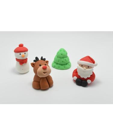 jncakes Christmas Cake Topper Snowmen Santa Decoration 100% EDIBLE - Buy Online on GoSupps.com