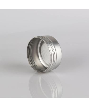 Zeoabsy 10-Piece 50ml Silver Aluminum Tins with Screw Caps - Perfect for Cosmetics Candles Ointments | Includes 5 Spatulas & Etiquette Label - Buy Online on GoSupps.com