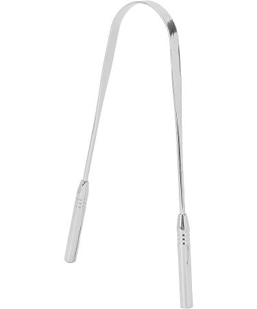 Verdant Touch Stainless Steel Tongue Scraper - Ultimate Oral Care Tool for Bad Breath & Hygiene | Metal Tongue Cleaner - Buy Online on GoSupps.com