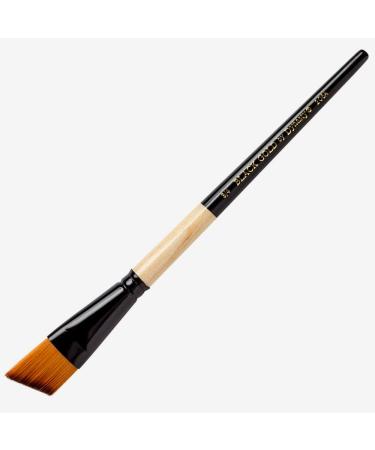 Dynasty Black Gold Series Synthetic Brushes Short Handle 3/4 in. angular