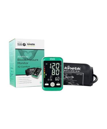 Kinetik Wellbeing Advanced Blood Pressure Monitor - Used by the NHS BIHS and ESH Validated Universal Cuff (22-42cm) In Association with St John Ambulance Single