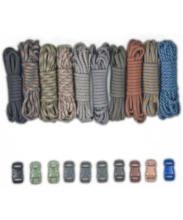 PARACORD PLANET 550lb Type III Crafting Kits with Buckles - Coastal Colors | Premium Paracord for DIY Projects - Buy Online on GoSupps.com