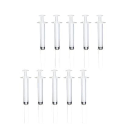 COHEALI Anal Applicators 15pcs Lube Syringe Plastic Syringe with Cap Luer Tip Syringe Injection Tube Personal Care Supplies for Home Use Applicators White 1 12X1.1X1.1CM