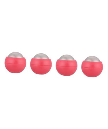 Solustre 4 pieces of hand massage ball Face massage devices Portable massage device Foot massager Massage ball made of stainless steel ice roller ball body tool deliveries scrollrad fitness ABS