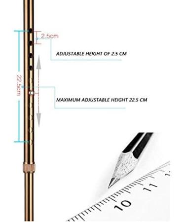 Forearm Crutch Elbow Crutches Ultralight Aluminum Assistant Height Adjustable (70-92.5) cm with Comfortable Handle black1pcs (Color : Black1pcs) Prosperous - Buy Online on GoSupps.com