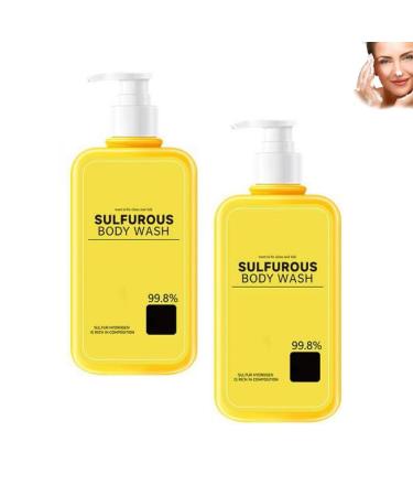 G n rique Sulfur Shower Gel Multi-Action Liquid Face Soap With Sulphur For Face Body And Hair Moisturizes And Regulates Sebum Production Dense Foam For Pore Cleansing