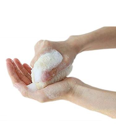 Organic Loofah Exfoliating Bath Scrubber Sponge - Ideal for Bath, Shower, and Spa (1 Pack) - Buy Online on GoSupps.com
