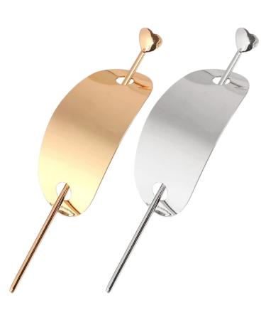 Lalafina hairdress hair pin high -glossy alloy bread cage roll cuffs with hair knot holder ponytail cuffs for golden 2 sorted color