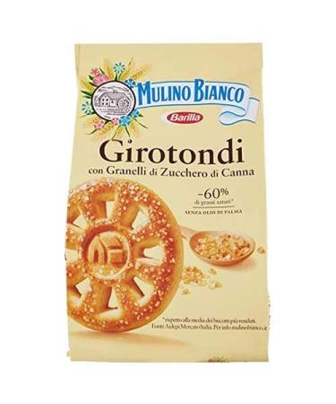 Mulino Bianco Pack of 12 Mulino Bianco Girotondi biscuits with sugar granules 700g