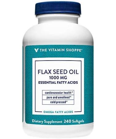 Certified Organic Flax Seed Oil 1000MG Softgels - Cardiovascular Support, Unrefined & Pesticide Free - Buy Online on GoSupps.com