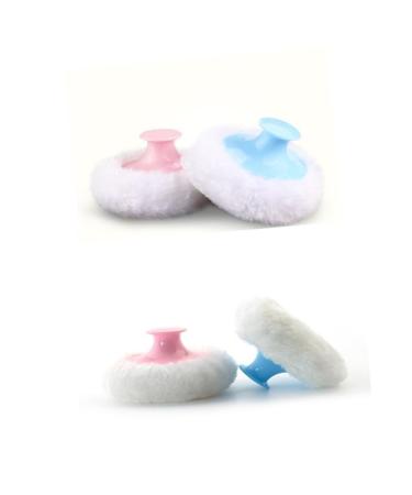 DOITOOL 4 Pi ces Houppette Poudre Pour Gar on Fille Corps Pelucheuse Avec Noeud Applicateur De Poudre Pour Gar on Fille Maison Voyage Lot De Houppettes Remplacement