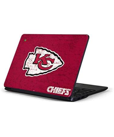 Skinit Decal Laptop Skin Compatible with Samsung Chromebook 3 11.6in 500c13-k01 - Officially Licensed NFL Kansas City Chiefs Distressed Design