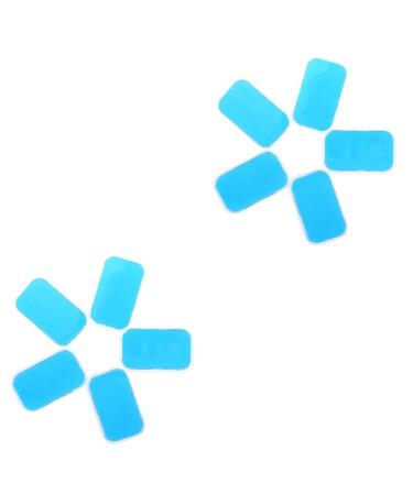 Solustre 60 STK replacement gelpads Trainer-gel pads Bauch-gel pads belly belt gel pads ABS-stimulator gel pads Toner Gelpads for abdominal stimulators with pillow Kummerbund Fitness